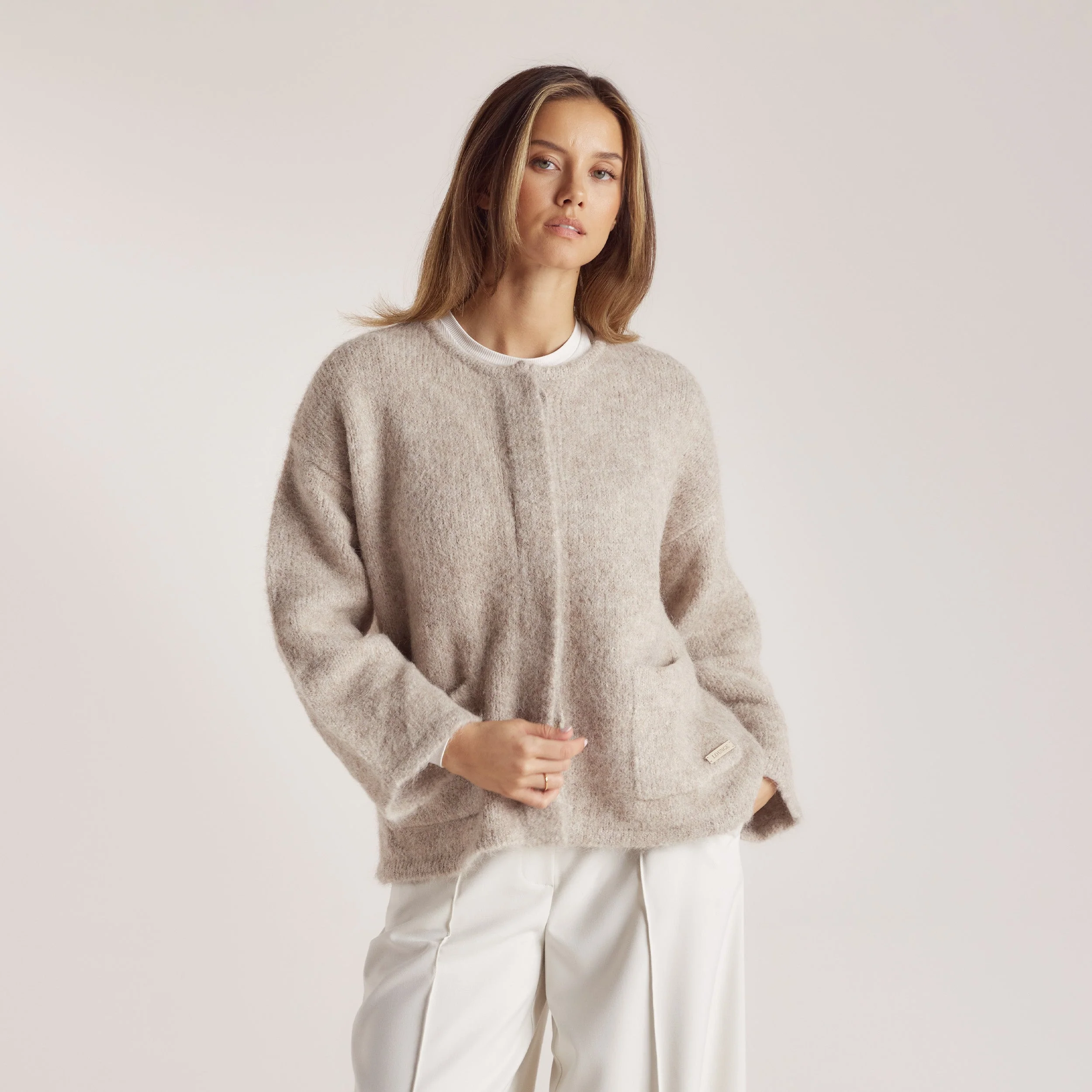 Alpaca Blend Jacket - Mink - Image 5