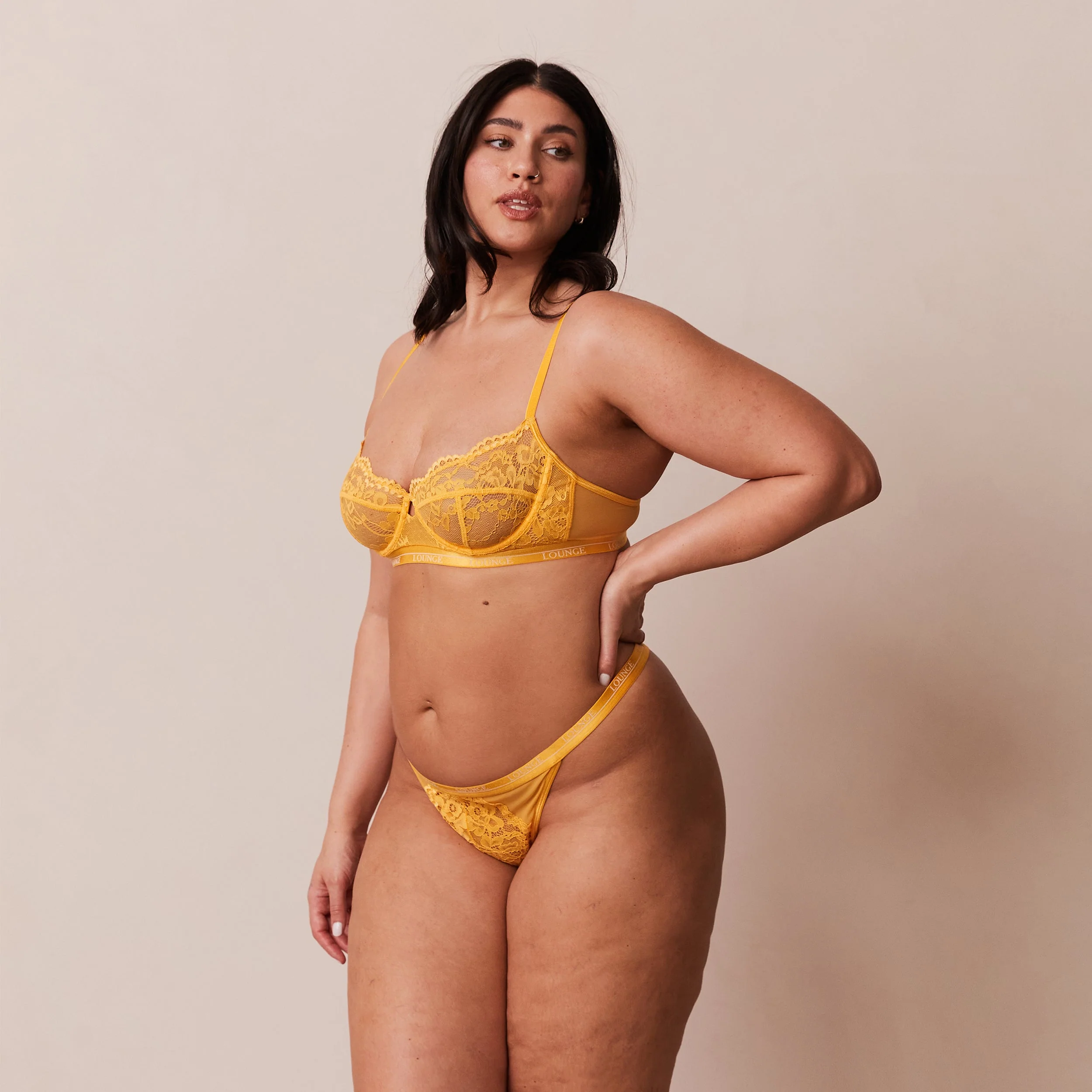 Blossom Balcony Bra - Mustard - Image 11