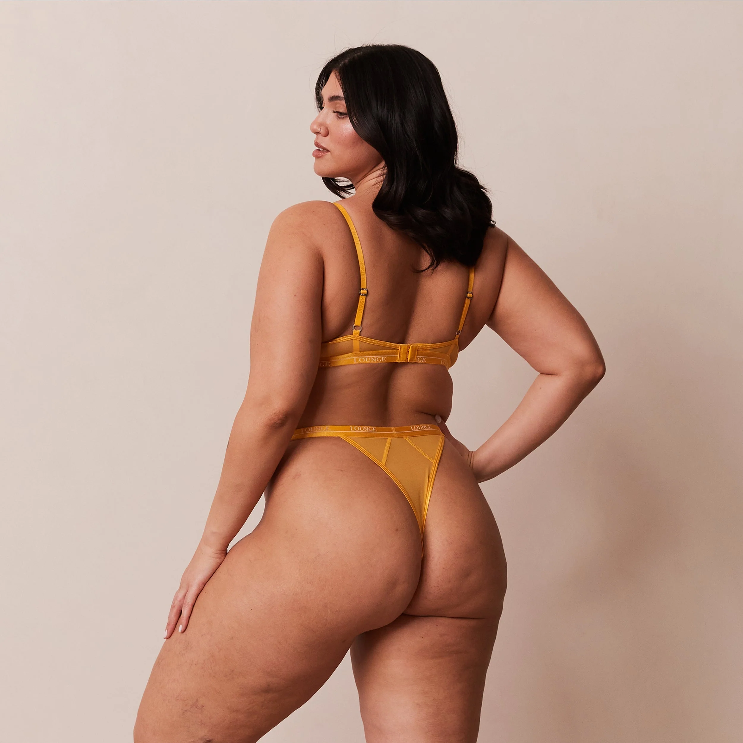 Blossom Balcony Bra - Mustard - Image 8