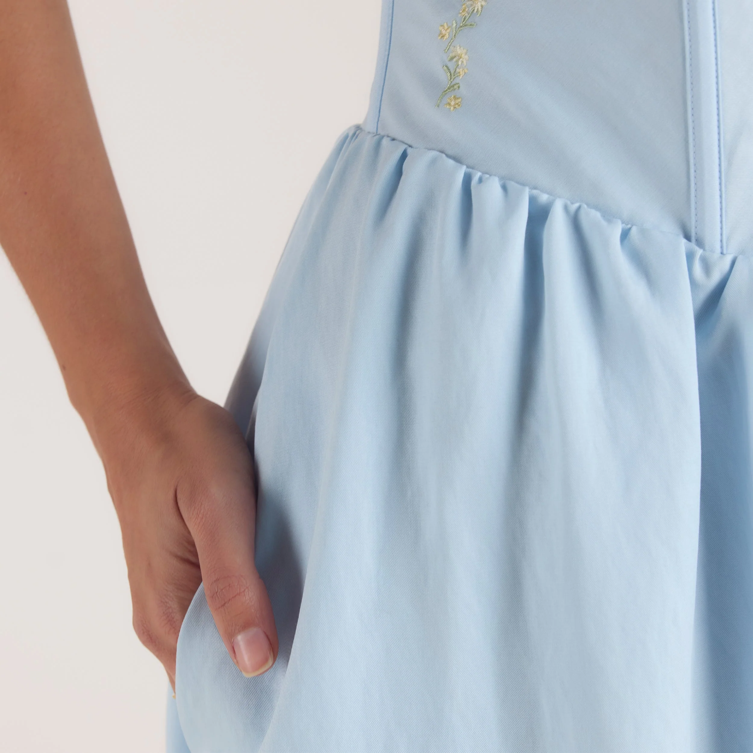 Corset Maxi Dress - Blue - Image 2