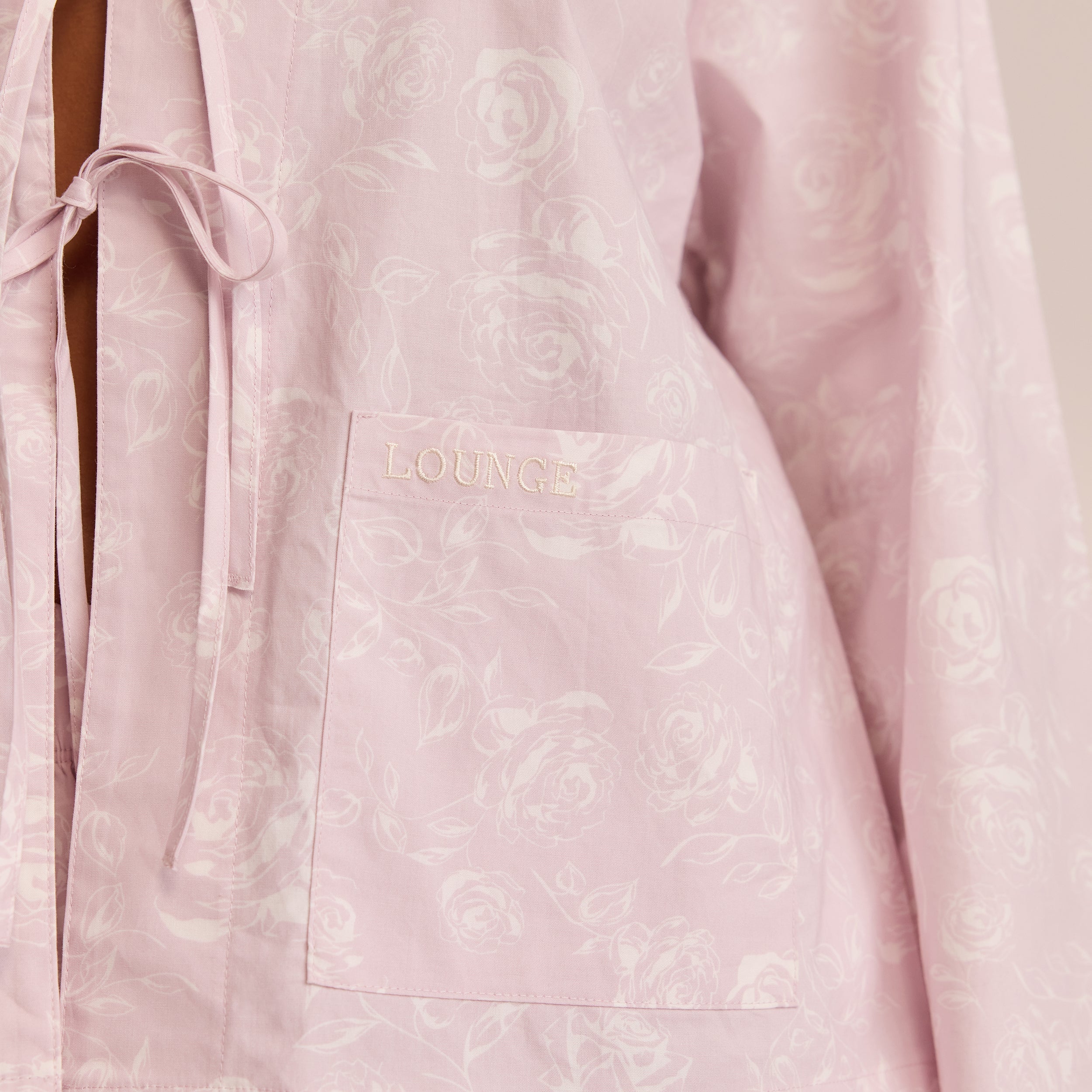 Cotton Pajama Shirt - Lilac - Image 5