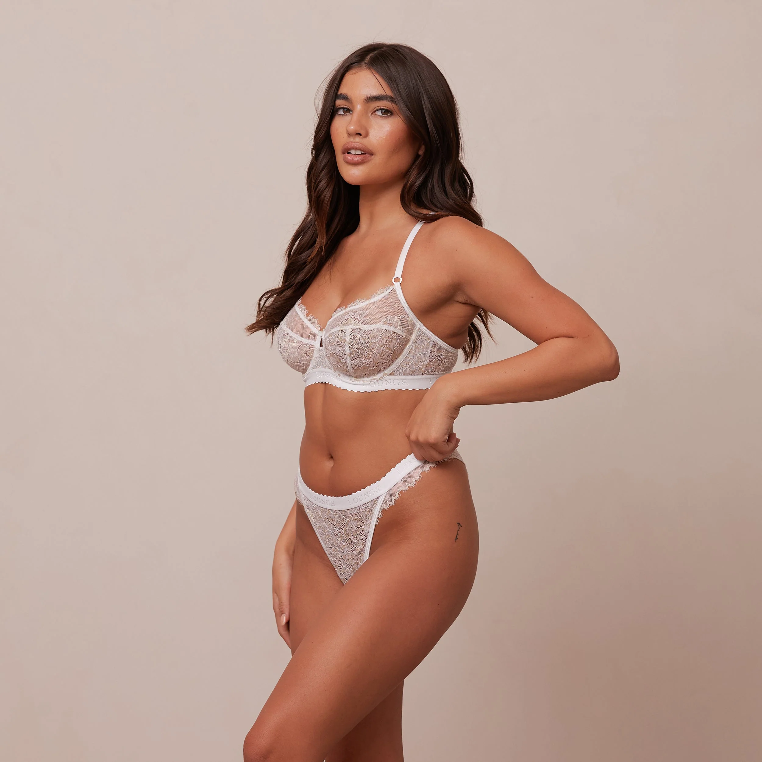 Desire Balcony Bra  - White - Image 11