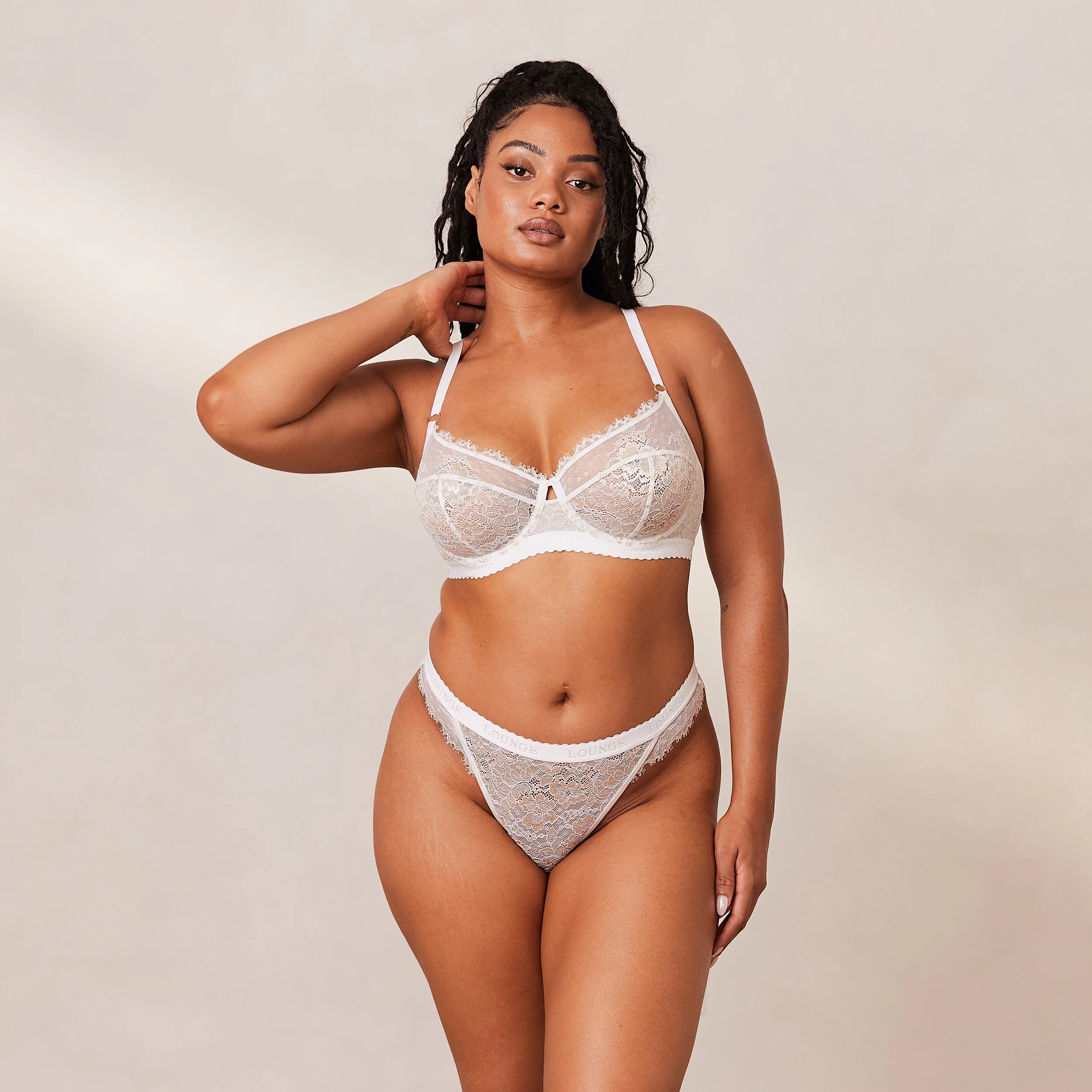 Desire Balcony Bra  - White - Image 13