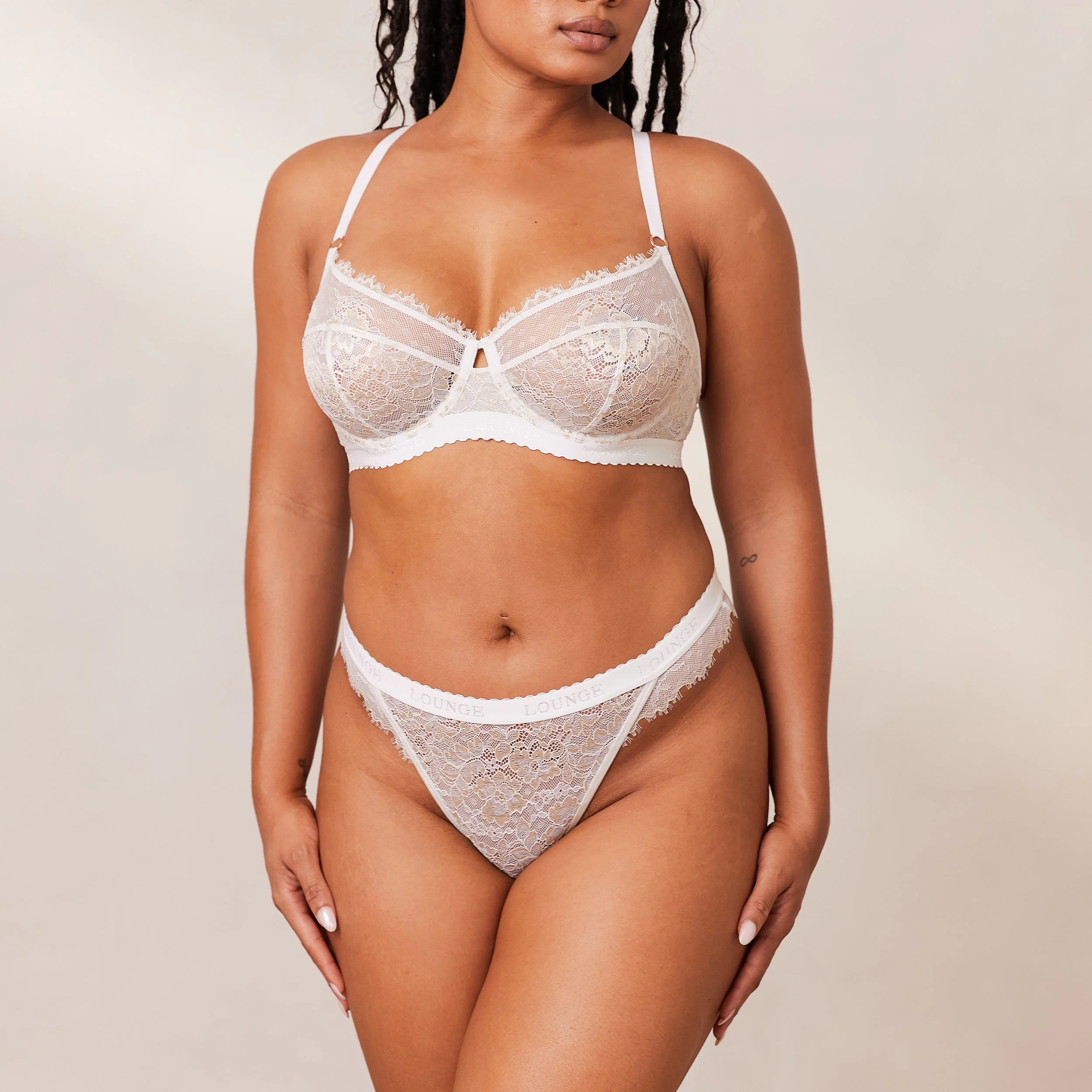 Desire Balcony Bra  - White - Image 15