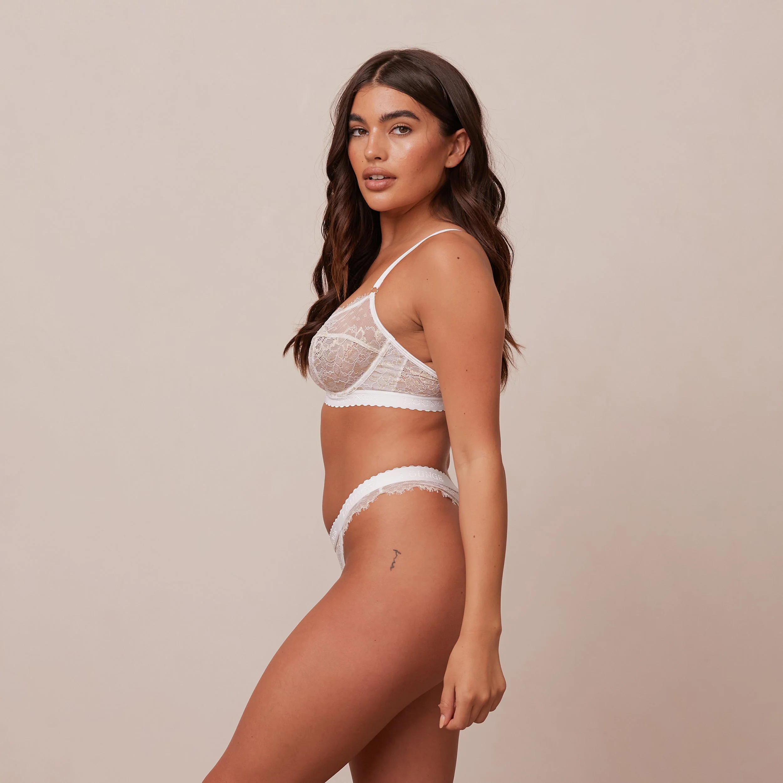 Desire Balcony Bra  - White - Image 5