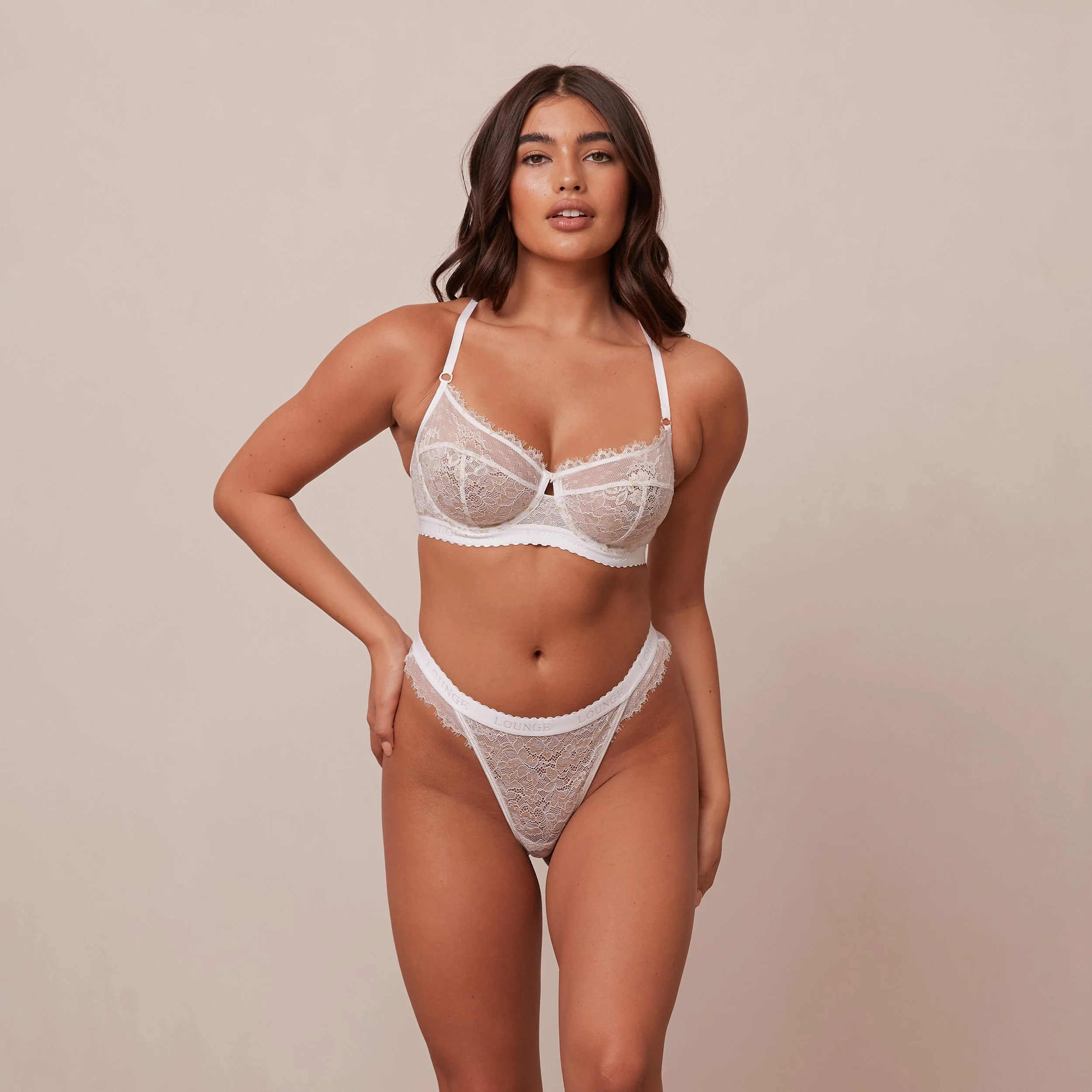 Desire Balcony Bra  - White - Image 7