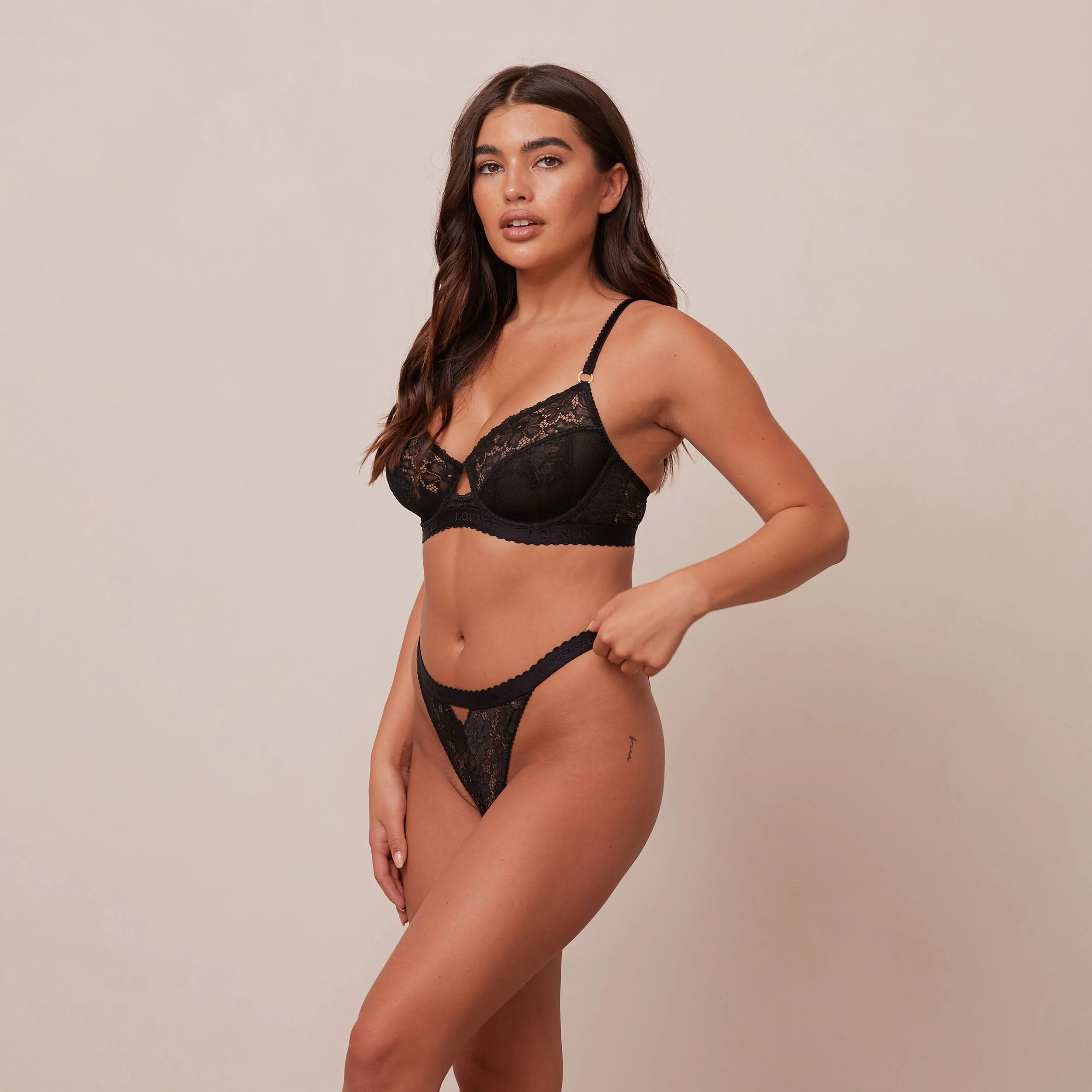 Flair Balcony Bra  - Black - Image 11