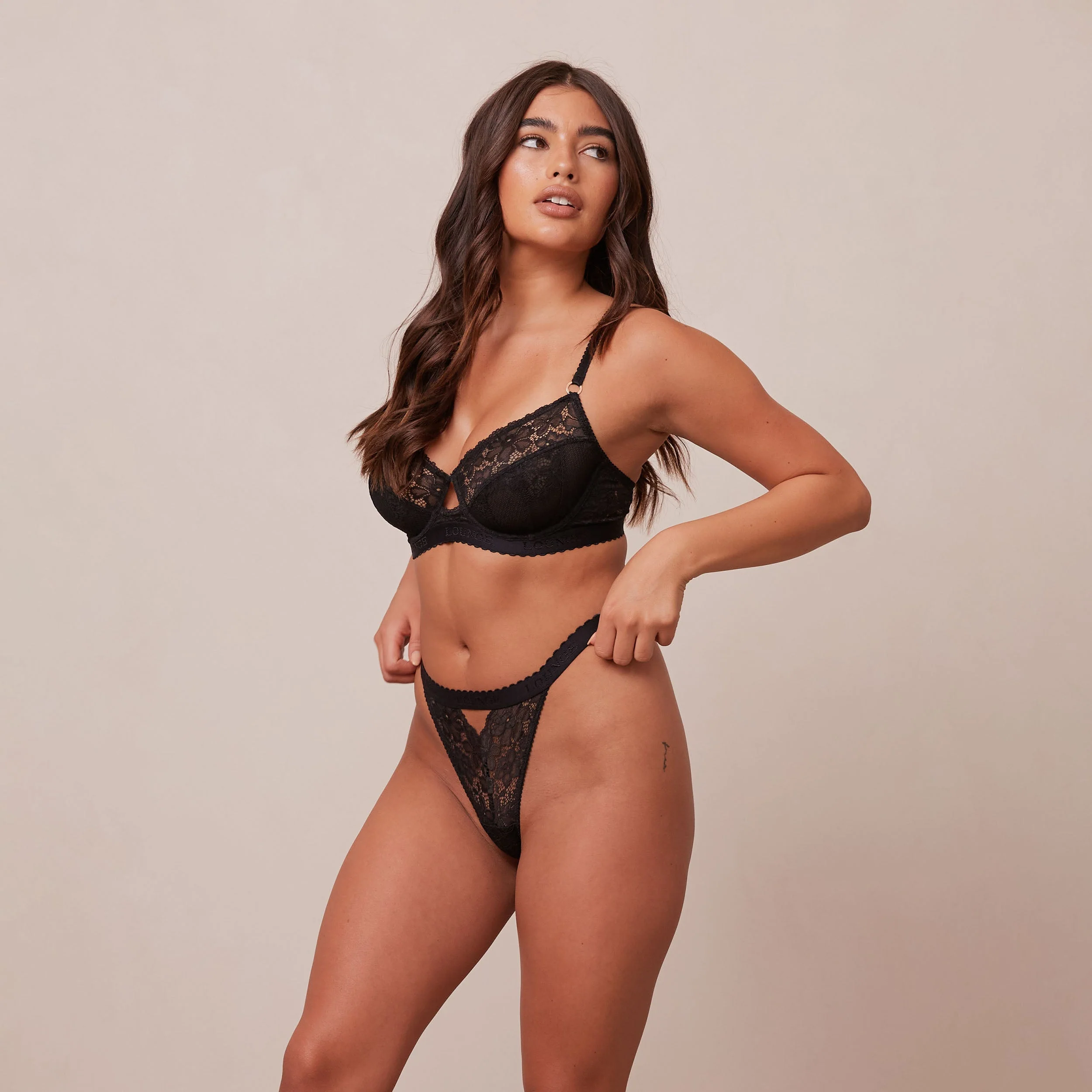 Flair Balcony Bra  - Black - Image 5