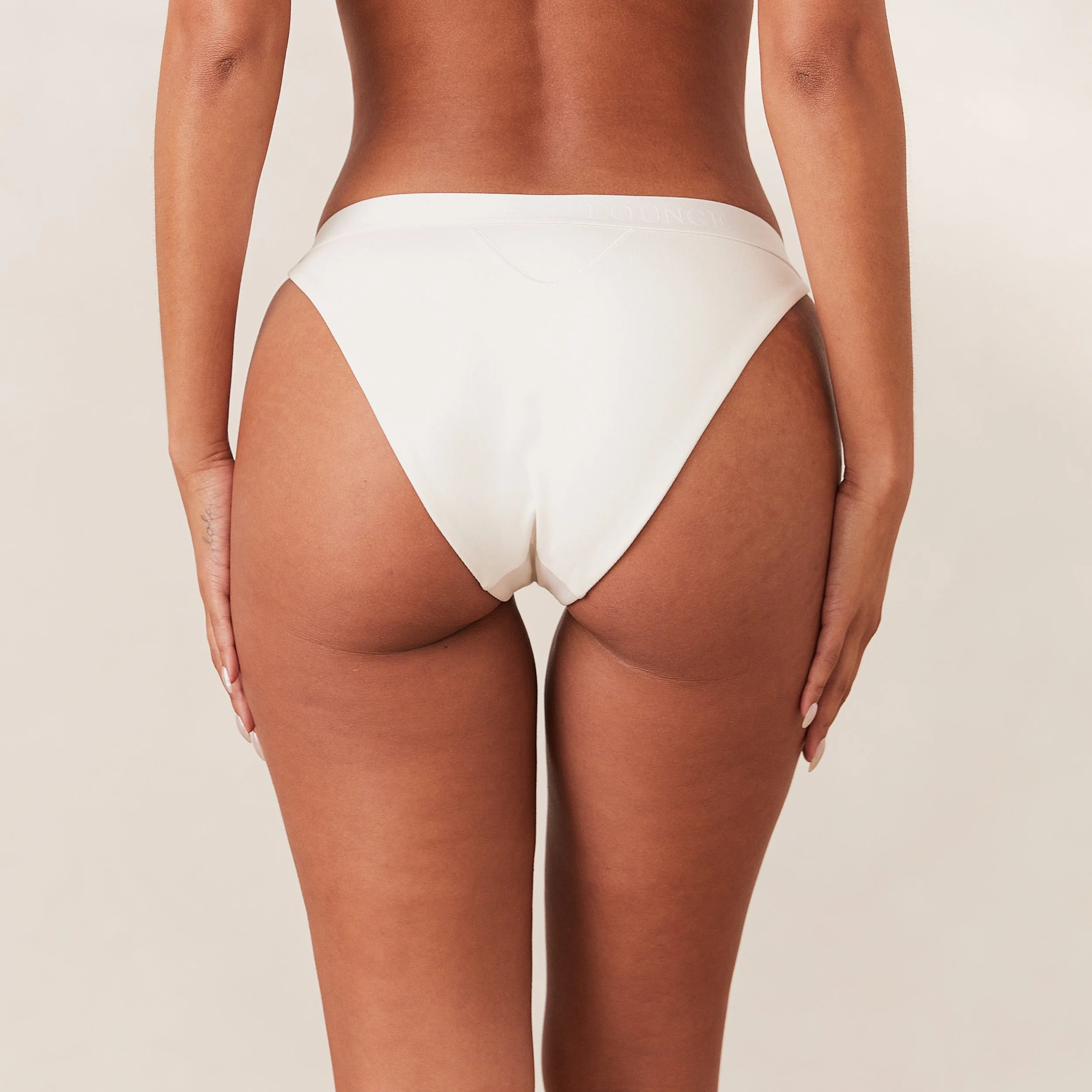 Ribbed Mindful Briefs - White - Image 2