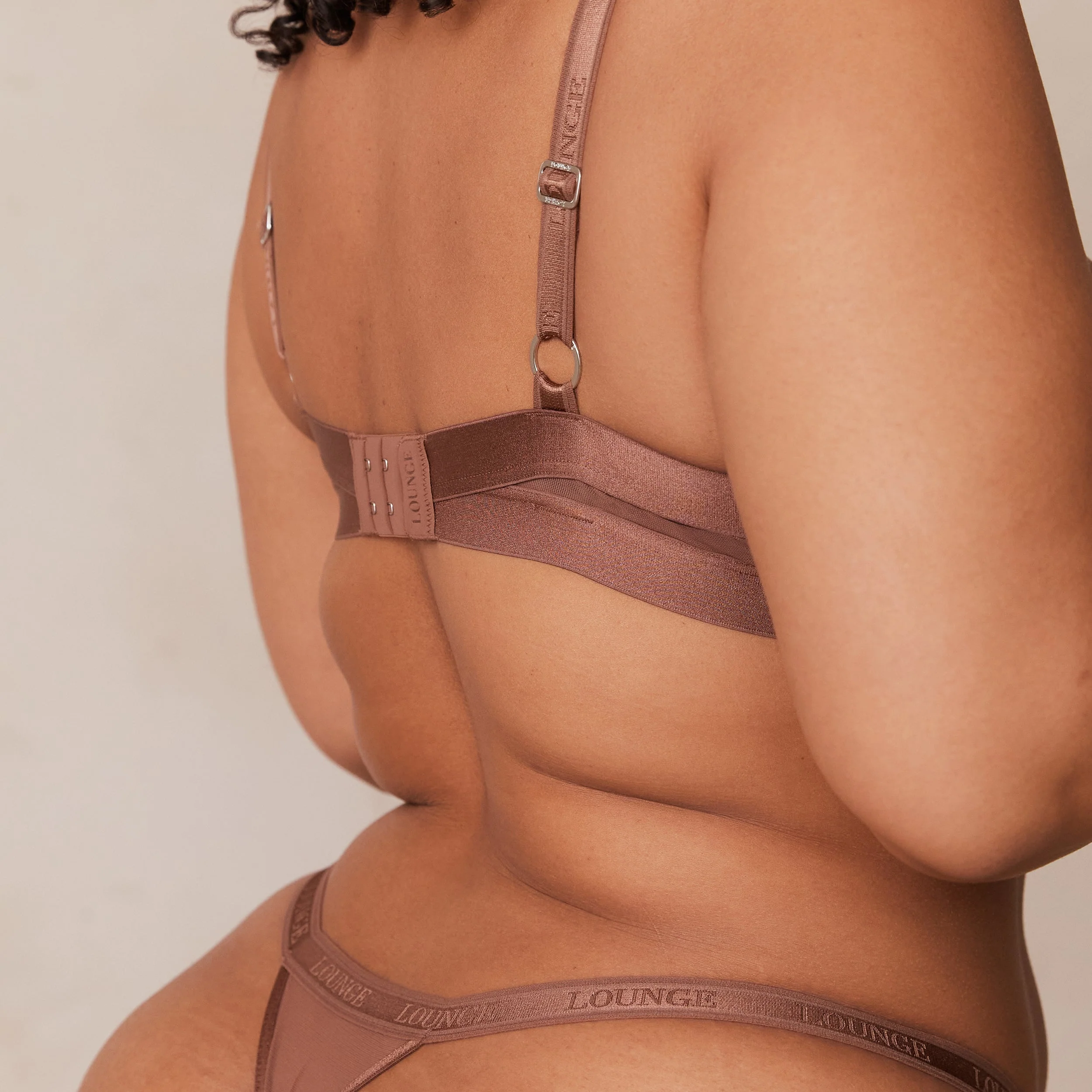 Smooth Mesh T-shirt Bra - Chestnut - Image 12