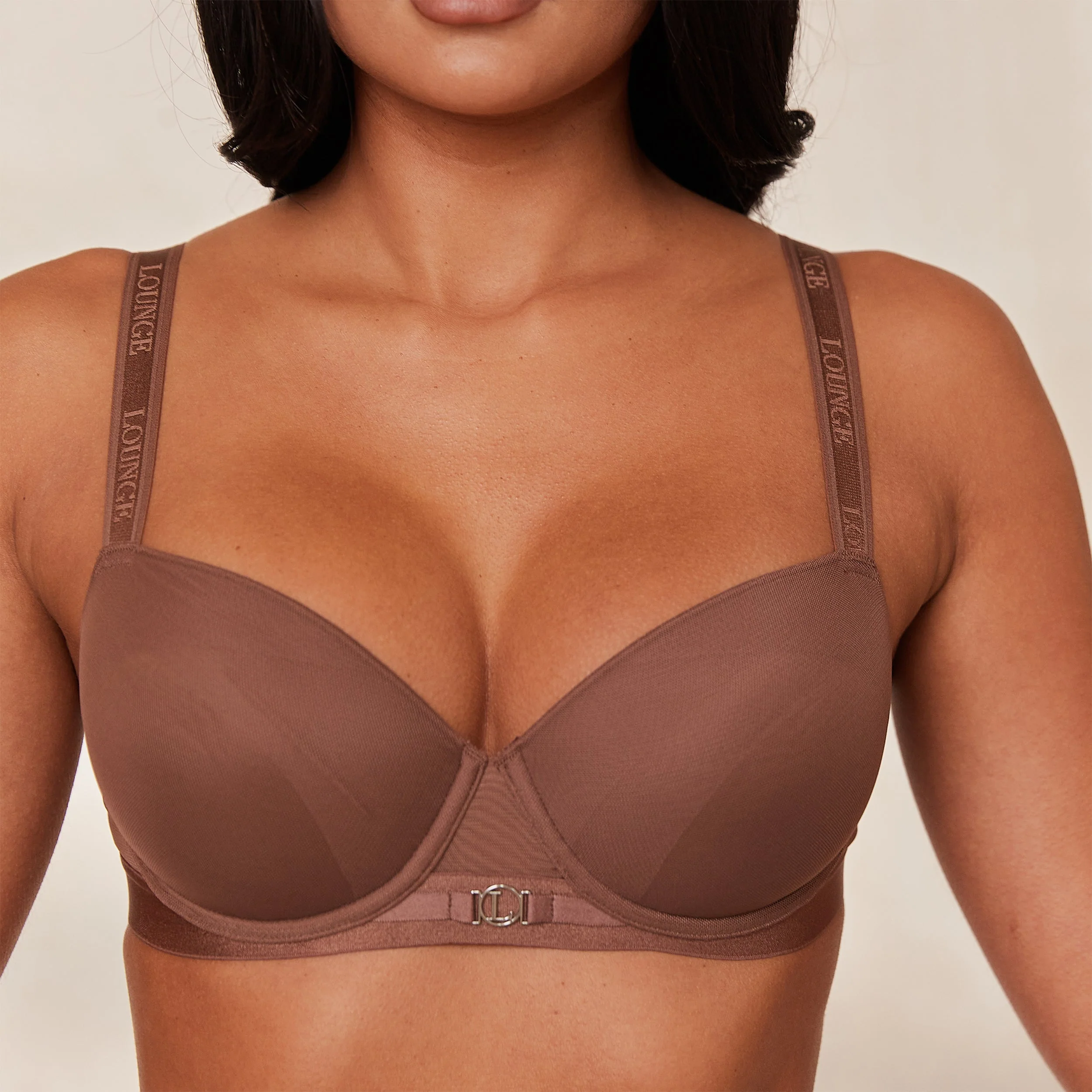 Smooth Mesh T-shirt Bra - Chestnut - Image 16