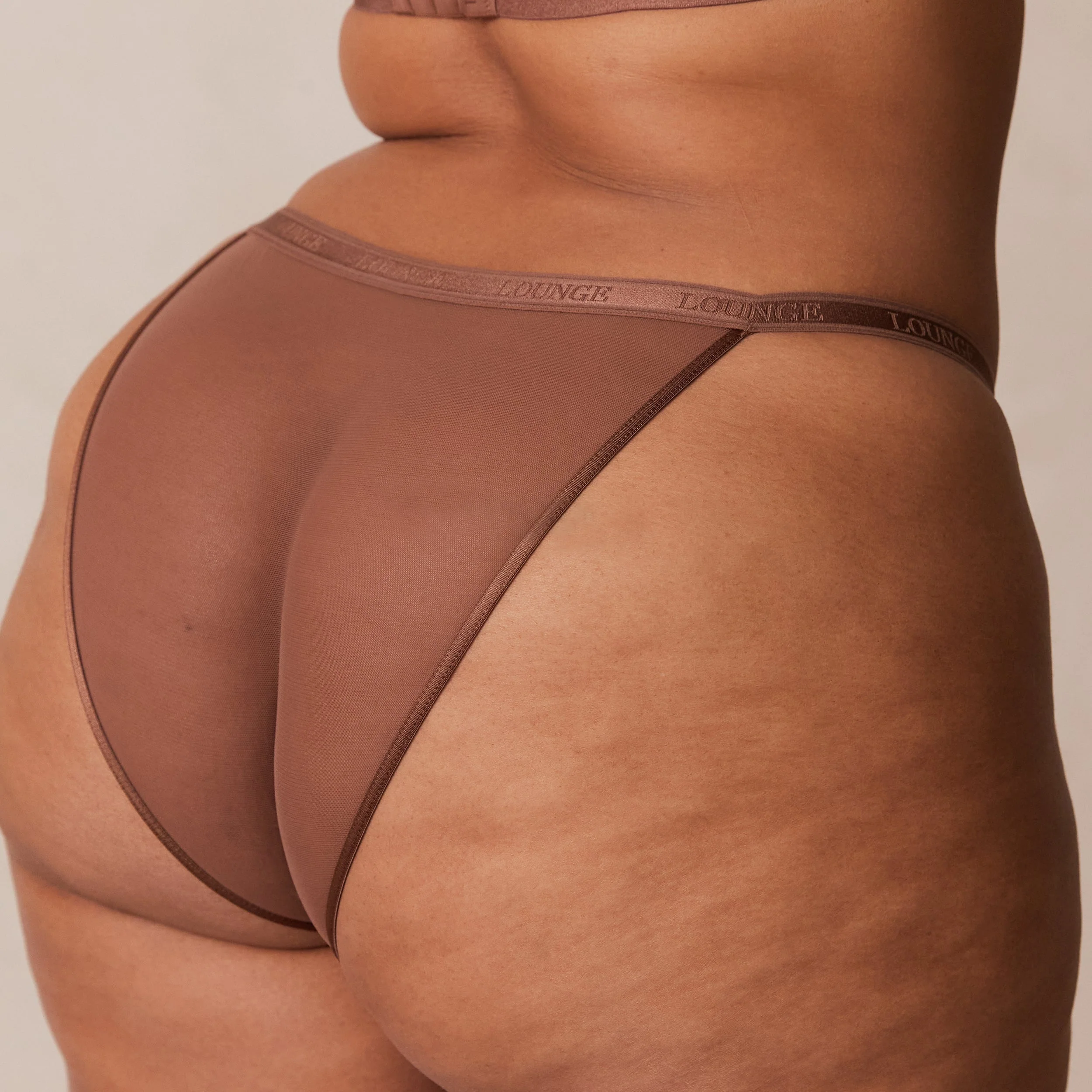 Smooth Mesh T-shirt Bra - Chestnut - Image 24