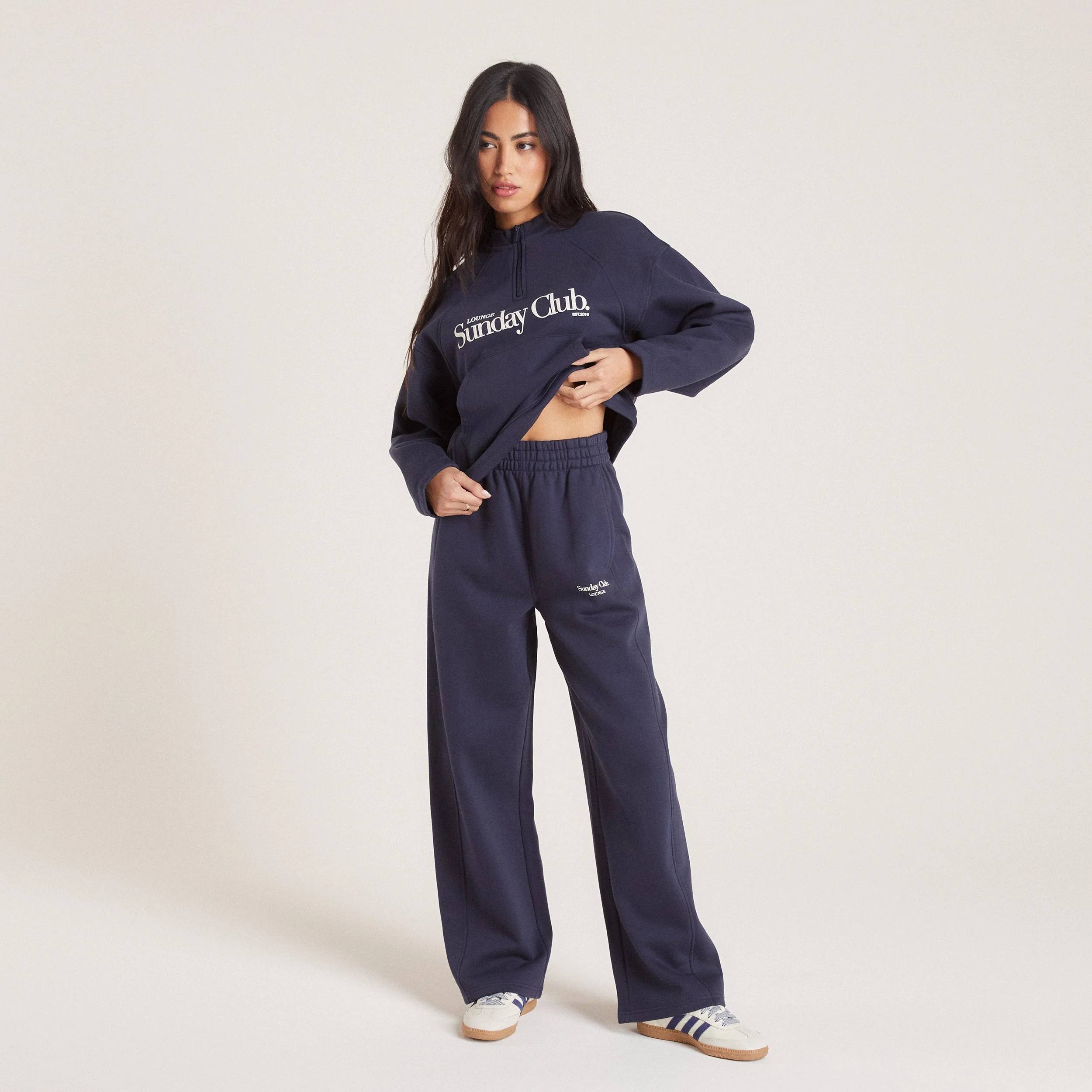 Straight Leg Sweatpants - Ink Blue - Image 5