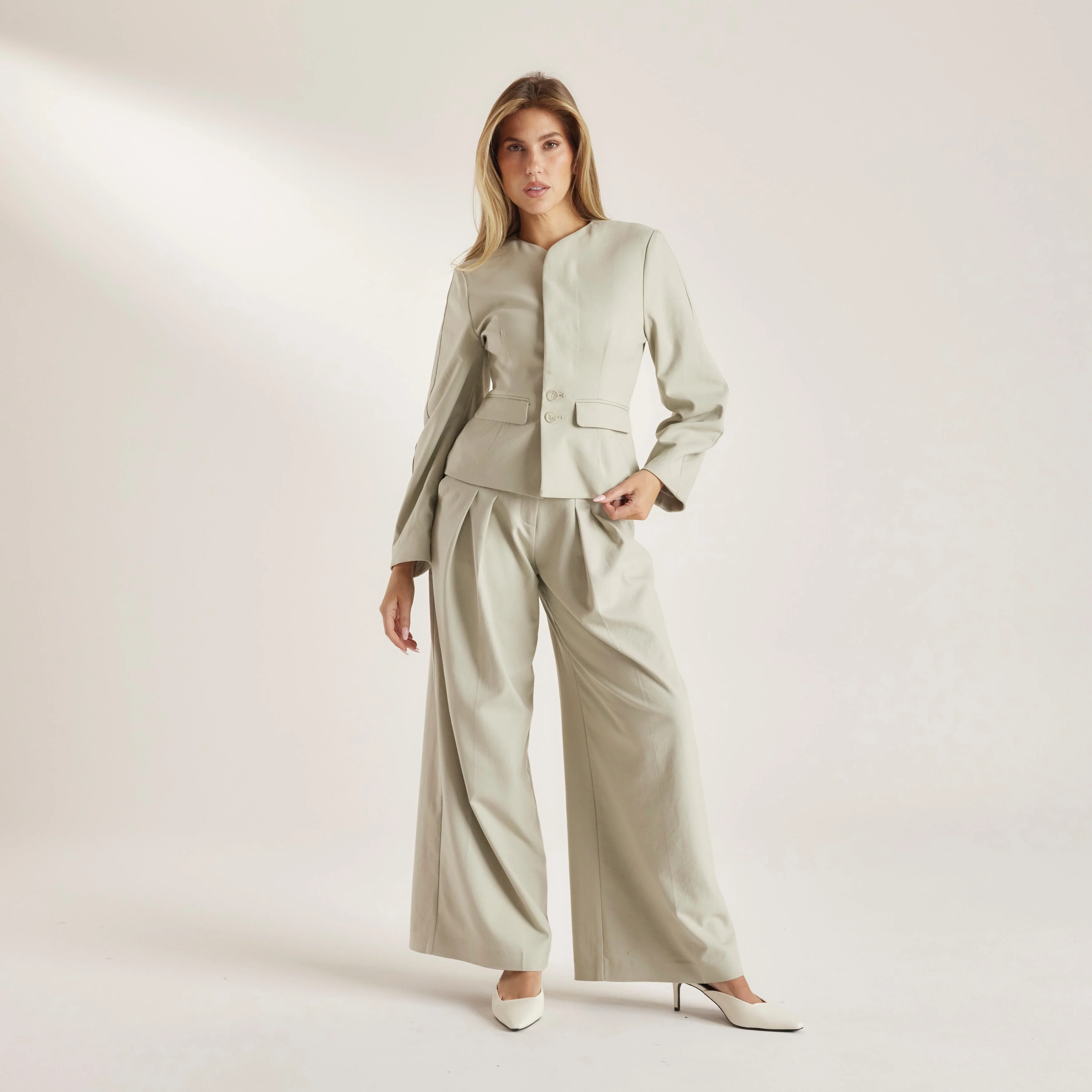 Structured Jacket - Sage - Image 4