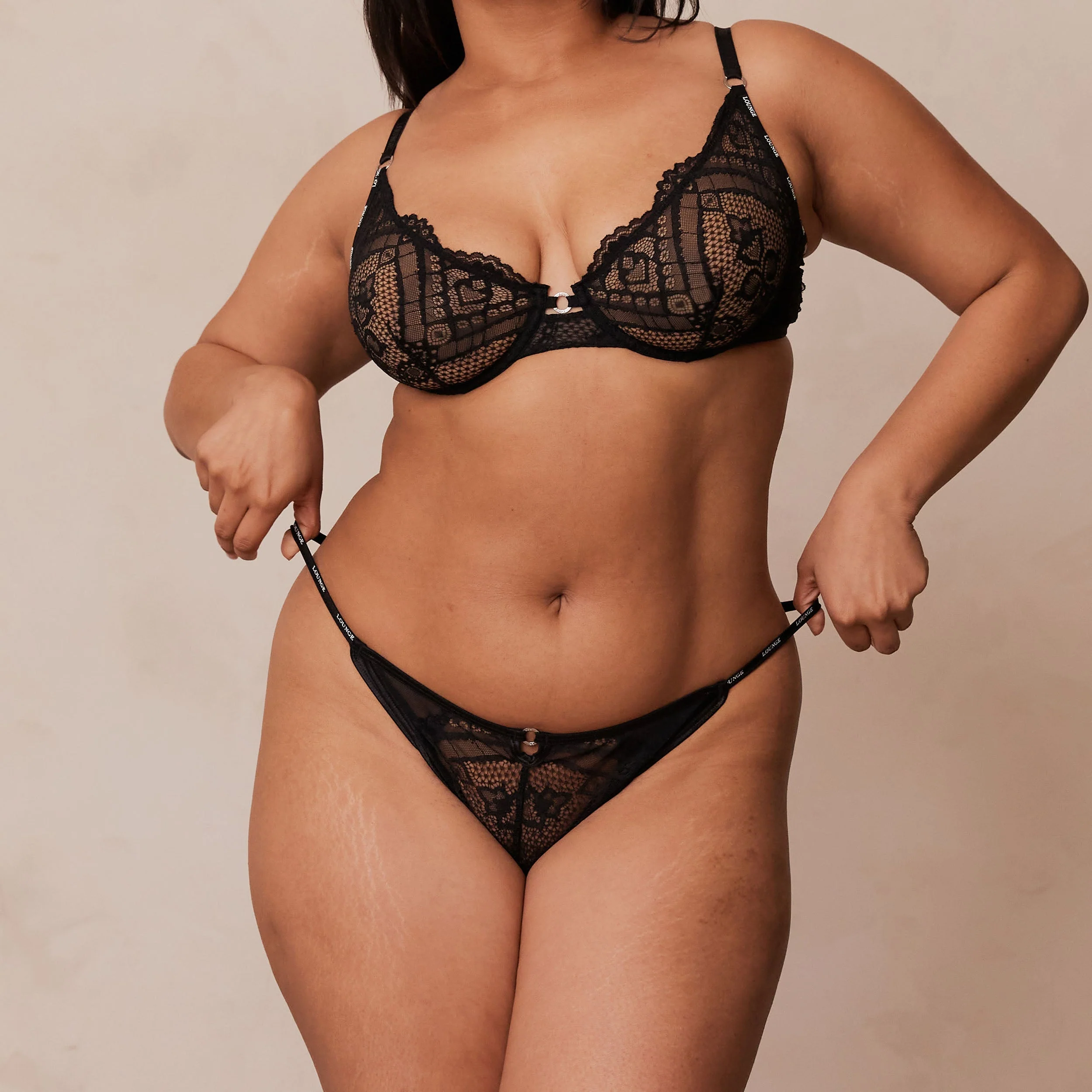 Charmed Balcony Bra  - Black - Image 21