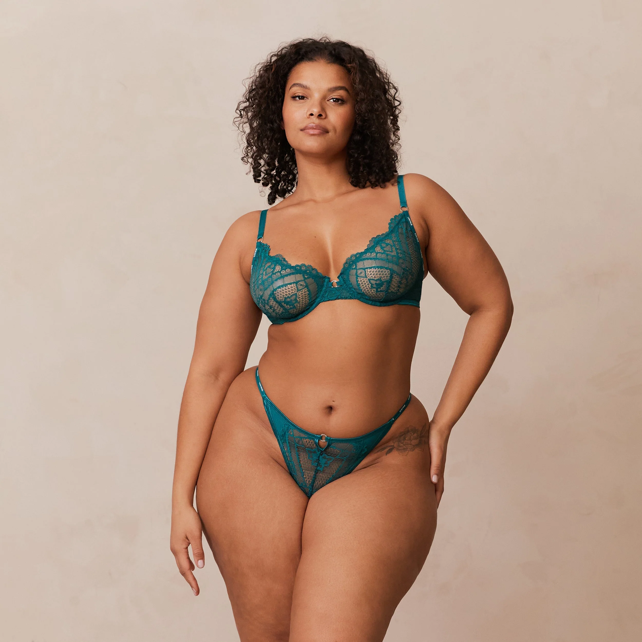 Charmed Balcony Bra  - Turquoise - Image 7